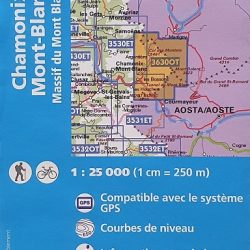 Chamonix Mont Blanc 25k Map 3630-OT - Geographica