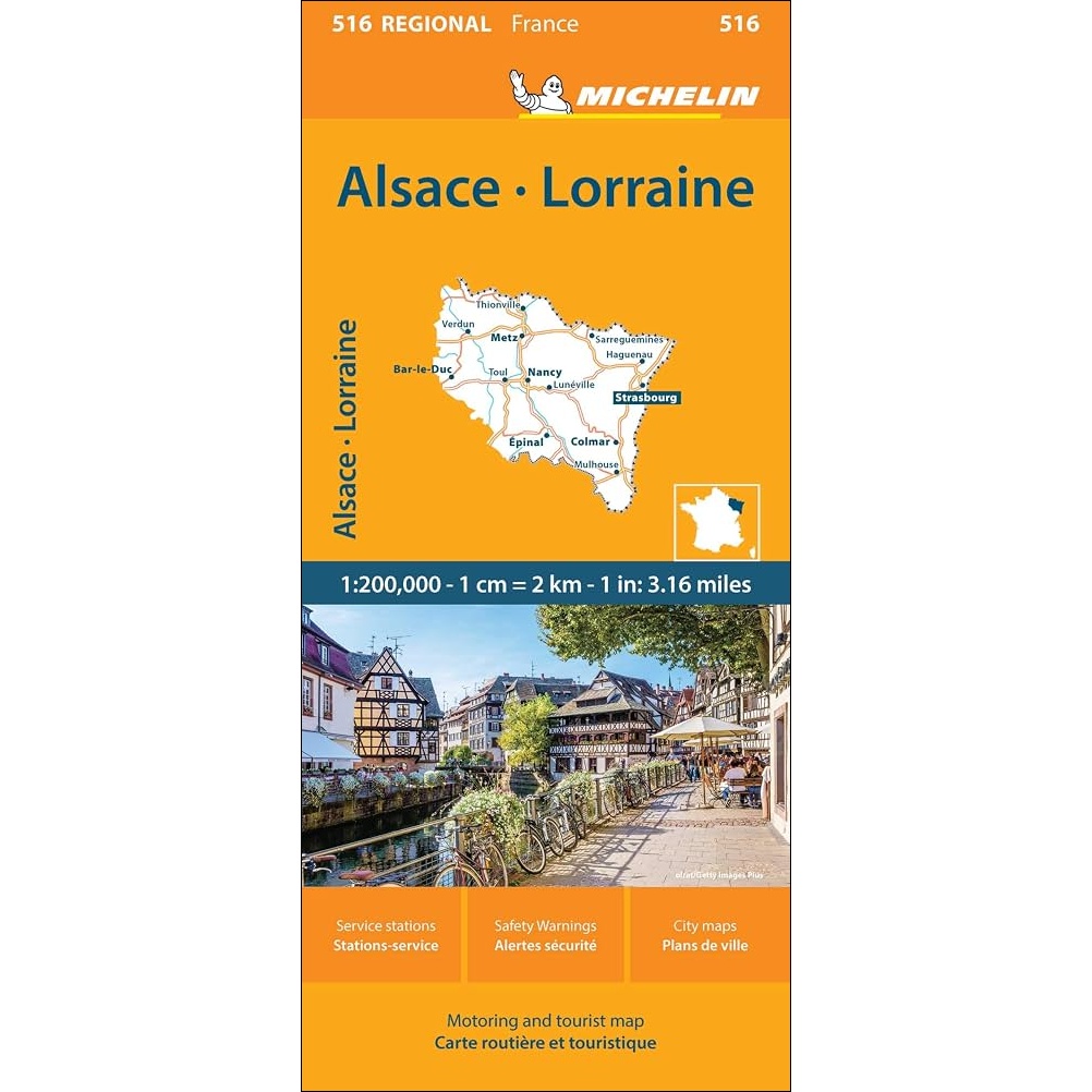 Alsace Lorraine Regoinal France Road Map 516 9782067258686