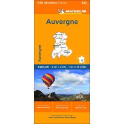 Auvergne Regional France Road Map 522 9782067258754