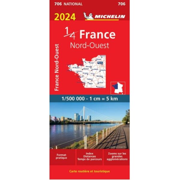 France Northwest Road Map 706 9782067261341