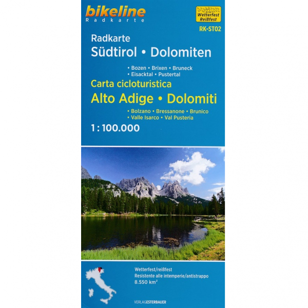South Tyrol Dolomites Cycle Map 9783850006774