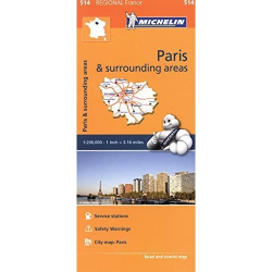 Paris Surrounding Areas Map 514 Michelin