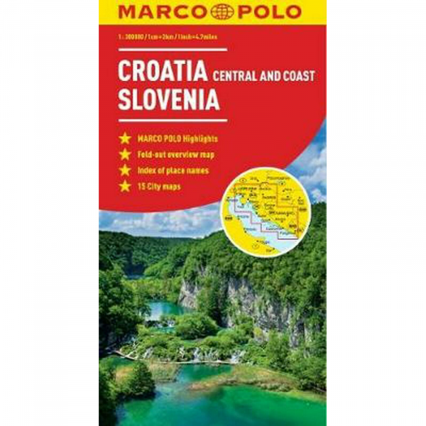 Croatia & Slovenia Map Central and Coast