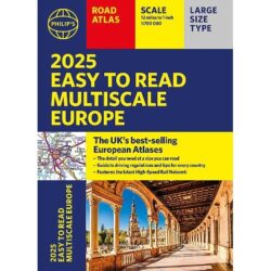 Easy to Read Europe Road Atlas 2025