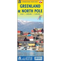 Greenland & North Polar Region Travel Reference Map