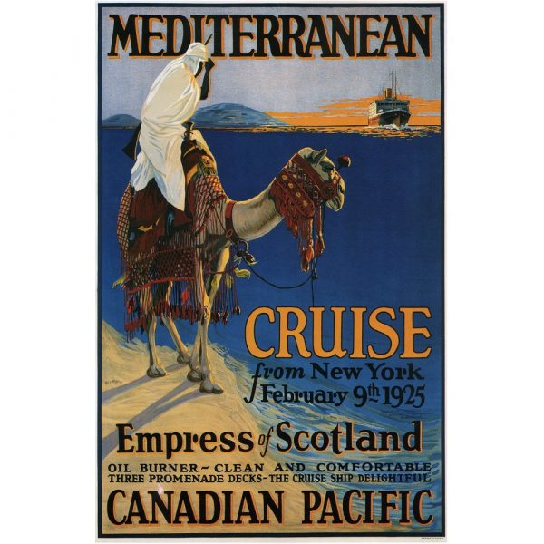 Mediterranean-cruise-advertising-canvas-print-poster-1925