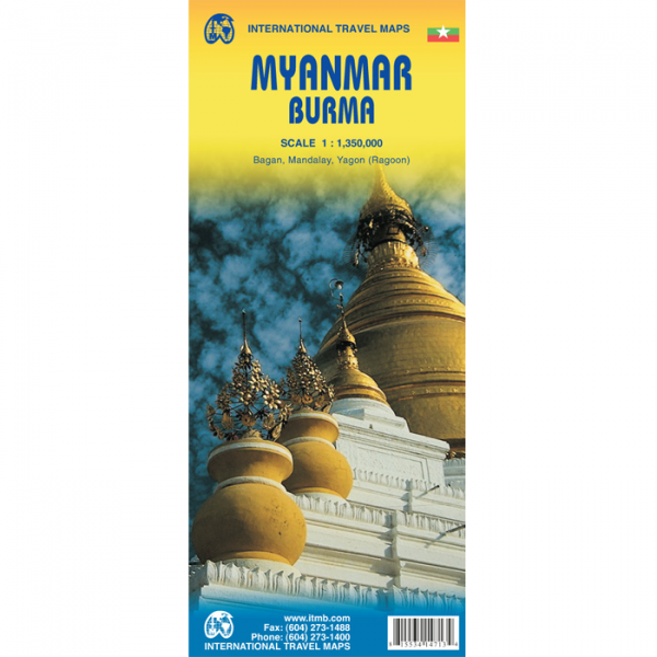 Myanmar Burma ITMB Reference Map - 9781553414711