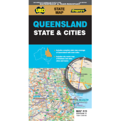 Queensland State & Cities Map 419 11e - 9780731933419