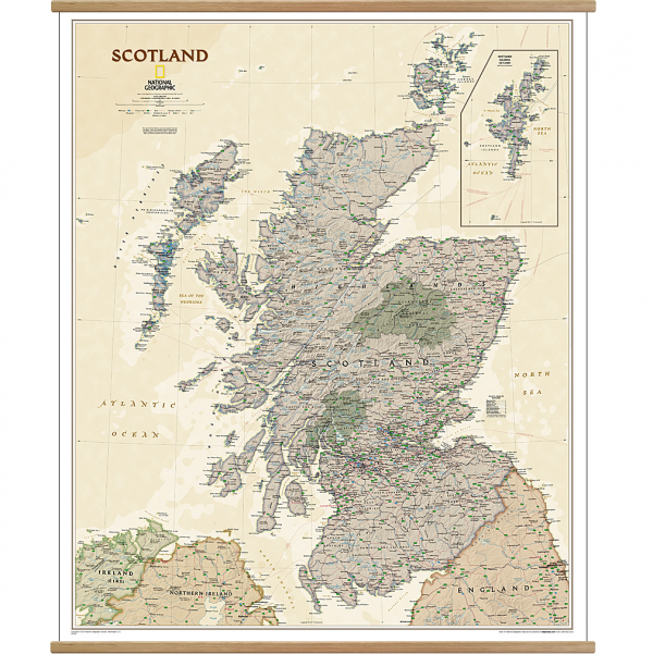 Scotland Executive Wall Map