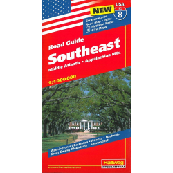 USA Southeast Road Map Cover - 9783828307599