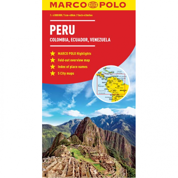 Peru Columbia Ecuador Venezuela Map 9783829769976