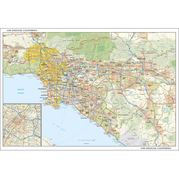 Los-Angeles-Wall-Map