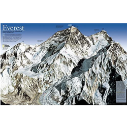 Mt Everest Wall Map