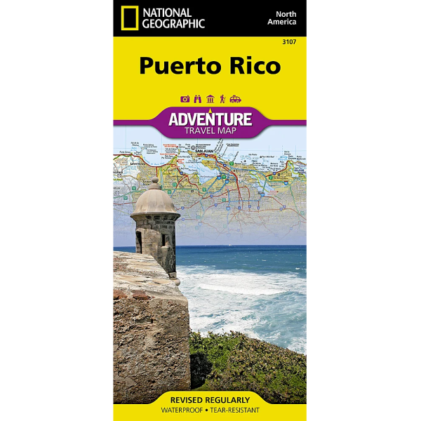 Puerto Rico Adventure Travel Map 3107