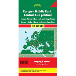 Europe Middle East Central Asia Political Map