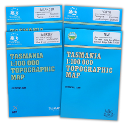1:100,000 Tasmania Topographic Maps