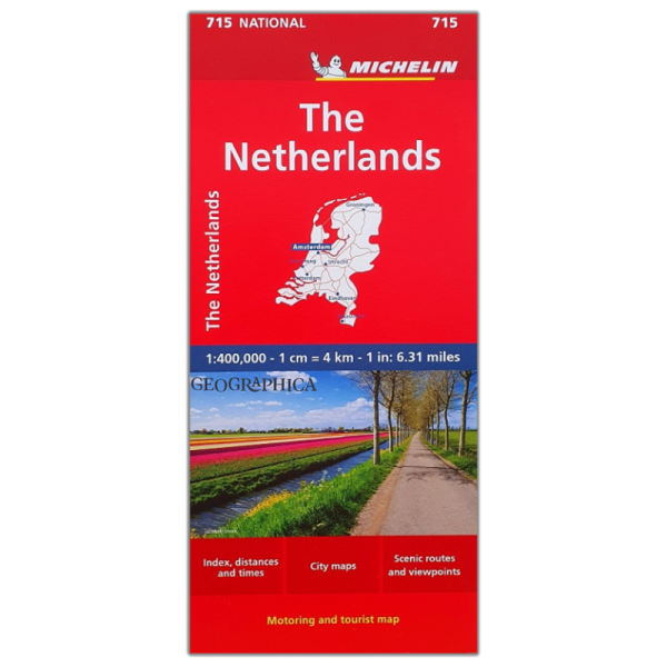 Netherlands Michelin Road Map 715