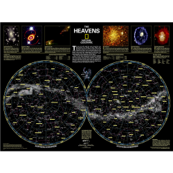 The Heavens Wall Map