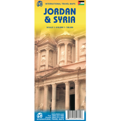 Jordan Syria Travel Reference Map - 9781553412748