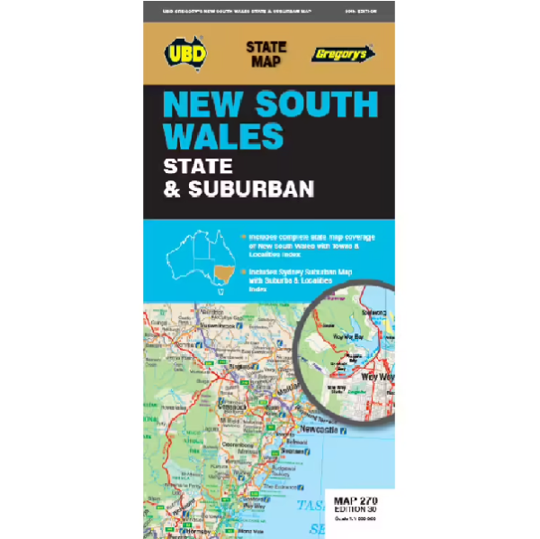 New South Wales State & Suburban Map 270 30e