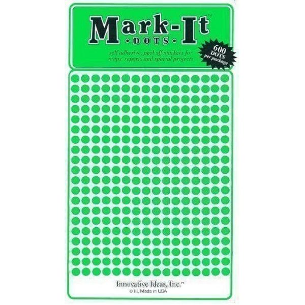 Green Mark-it Dot Stickers