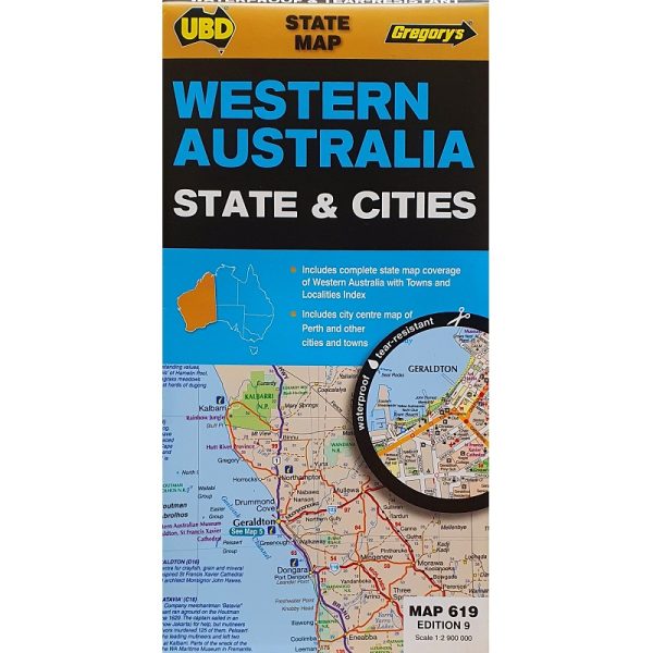 Western Australia State & Cities Map 619 - 9780731933198