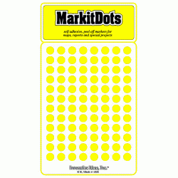 Yellow Mark-it Dot Stickers 768117001142