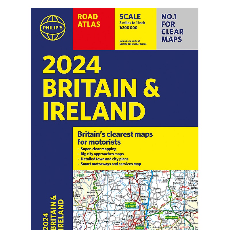 2024 Britain & Ireland Road Atlas Geographica