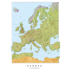 Europe Environmental Wall Map