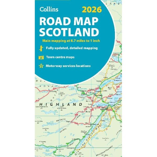 Collins Road Map Scotland 2026 - 9780008719265