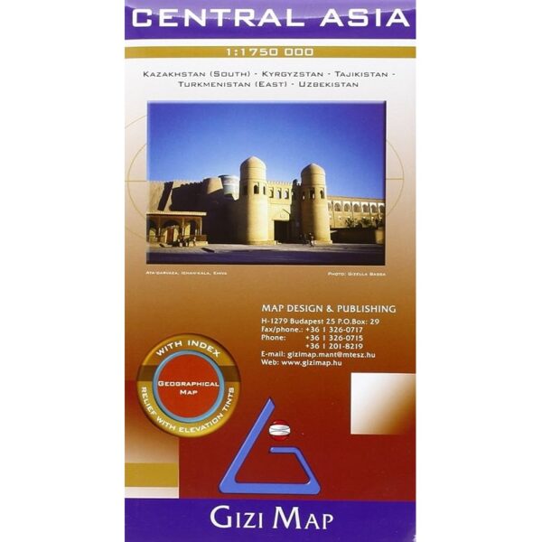 Central Asia Map 9789630372381