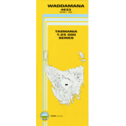 Waddamana 1:25k Topographic Map 4633