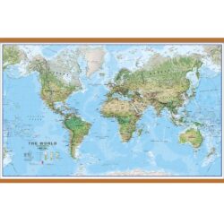 World Environmental Wall Map - Hang Laminated