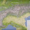 Alps Pyrenees and Corsica Hike & Rail Map Sample 1