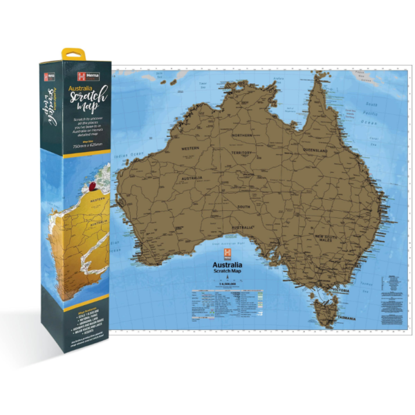 Hema Australia Scratch Map