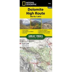 Dolomite High Route Alta Via 1 Map and Guide