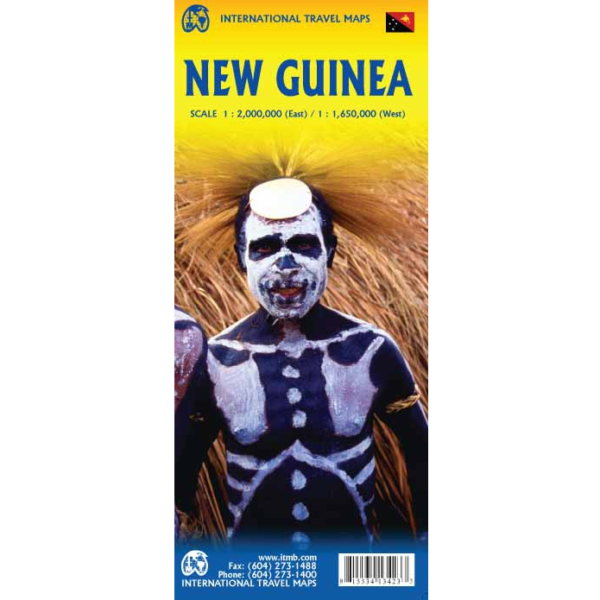 New Guinea Travel Map ITMB - 9781553413424