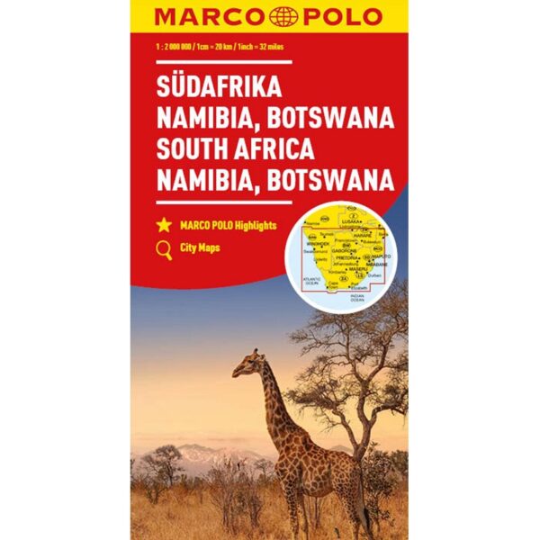 South Africa Namibia & Botswana Road Map