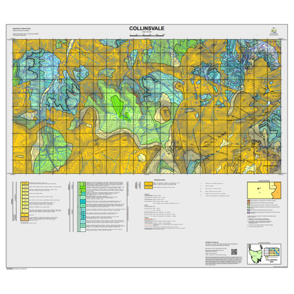 Collinsvale 25k Geology Map 5025