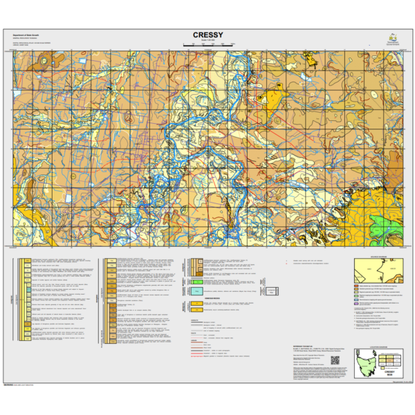 Cressy 25k Geology Map 5038