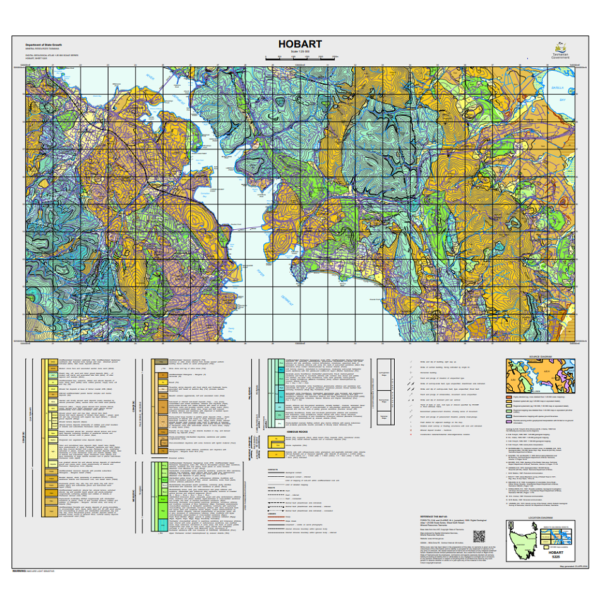 Hobart 25k Geology Map 5225