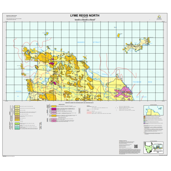 Lyme Regis North 25k Geology Map 5848