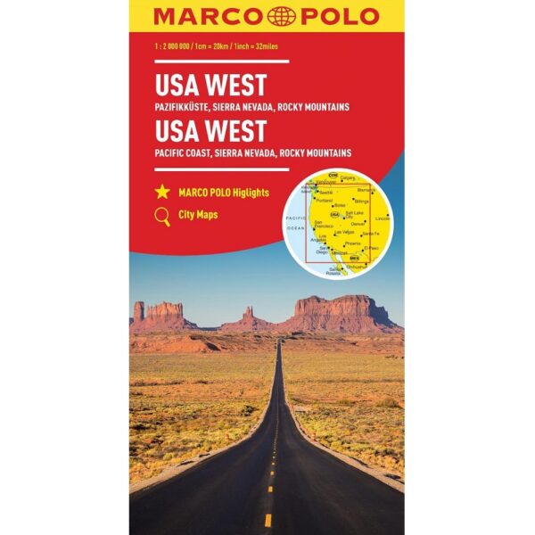 USA West Marco Polo Map 9783575018700
