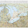 United States Great Lakes Map 3124 - Image 3