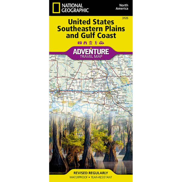 United States Southeastern Plains and Gulf Coast Map 3125