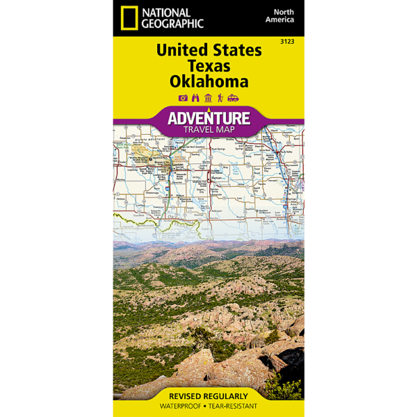 United States Texas and Oklahoma Map 3123
