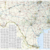 United States Texas and Oklahoma Map 3123 - Image 2