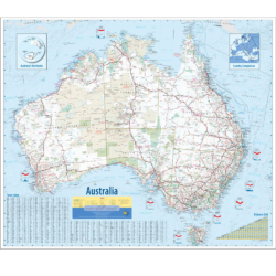 Australia Tourist Wall Map
