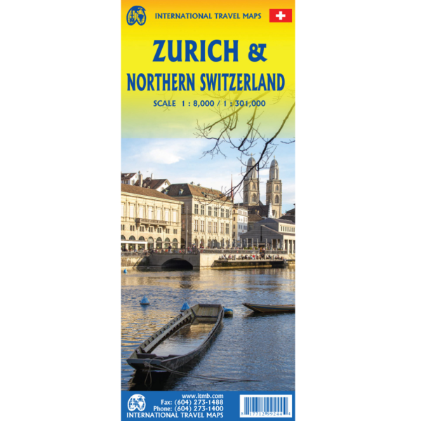 Zurich and Northern Switzerland Travel Map