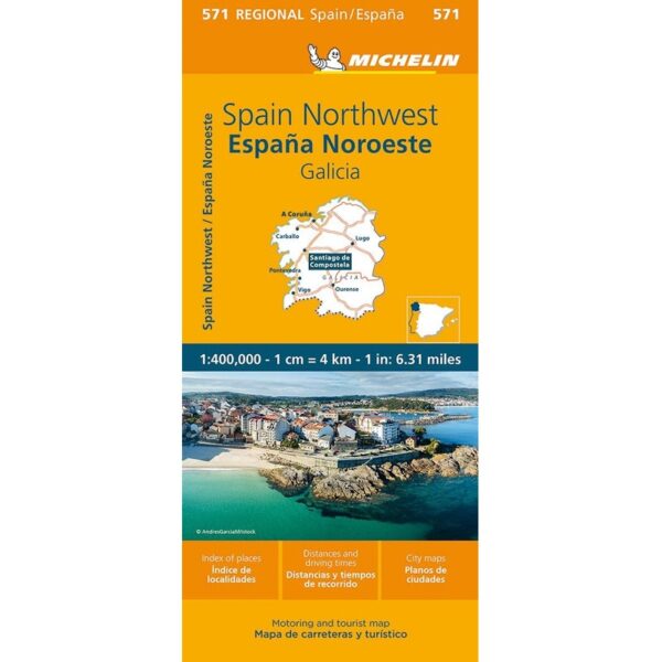 Spain Northwest Galicia Region Map 571